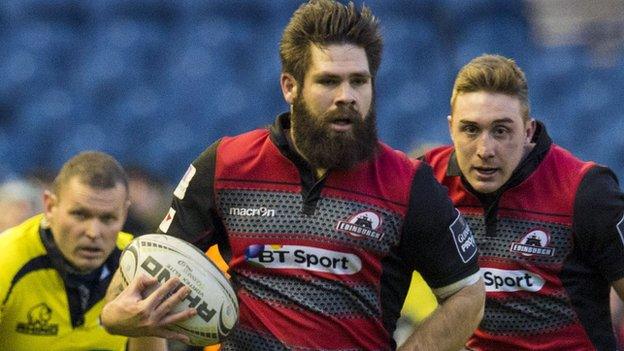 Edinburgh number eight Cornell Du Preez