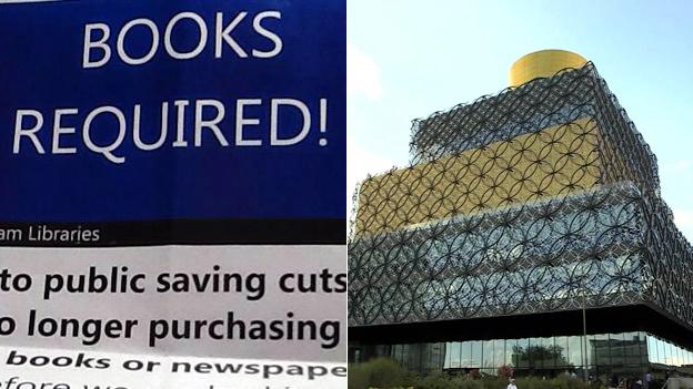 Library poster and Library of Birmingham