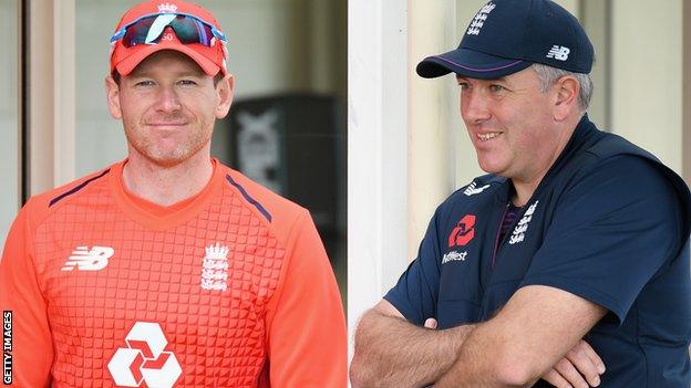 Eoin Morgan and Chris Silverwood