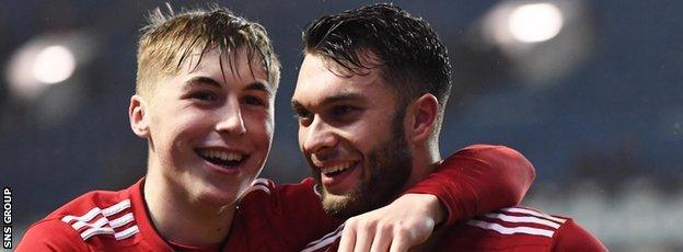 Dean Campbell (left) and Connor McLennan have broken into the Aberdeen first team this season