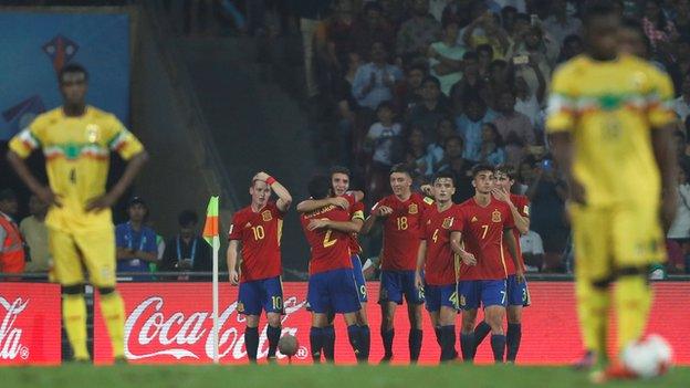 Mali lost 3-1 to Spain in the Under-17 World Cup