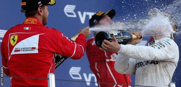 Russian GP podium