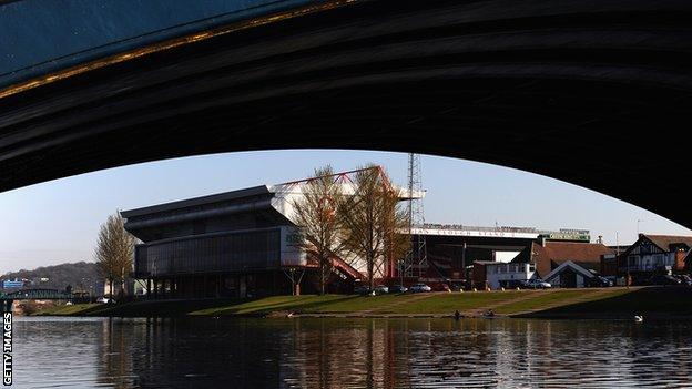 General views of The City Ground home of Nottingham Forest