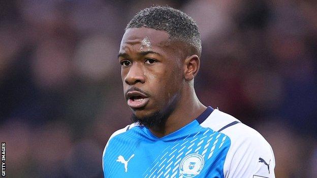 Peterborough United and Cameroon's Jeando Fuchs