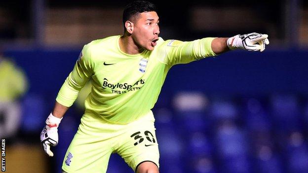 Birmingham City goalkeeper Neil Etheridge