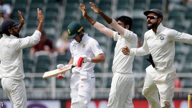 India celebrate in Johannesburg