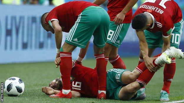 Morocco winger Nordin Amrabat during the World Cup