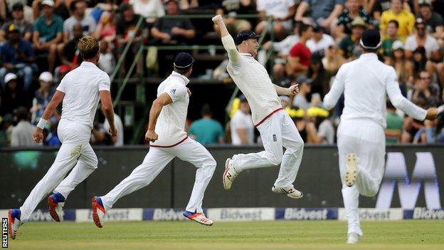 Ben Stokes celebrates