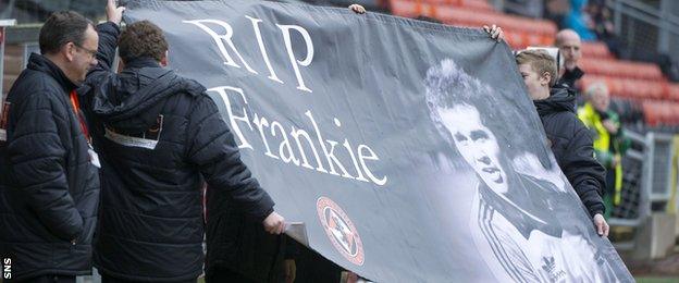 Dundee United paid tribute to Frank Kopel following his passing in 2014