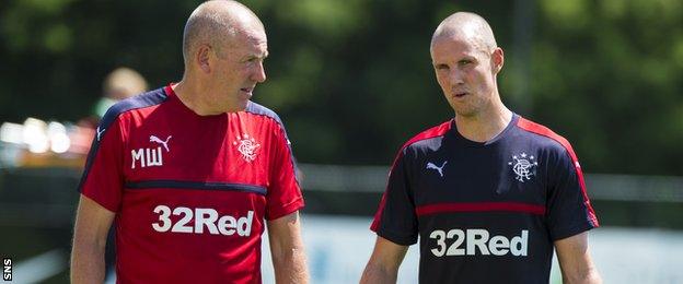 Mark Warburton and Kenny Miller