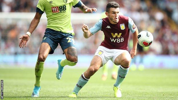 John McGinn in action against Bournemouth