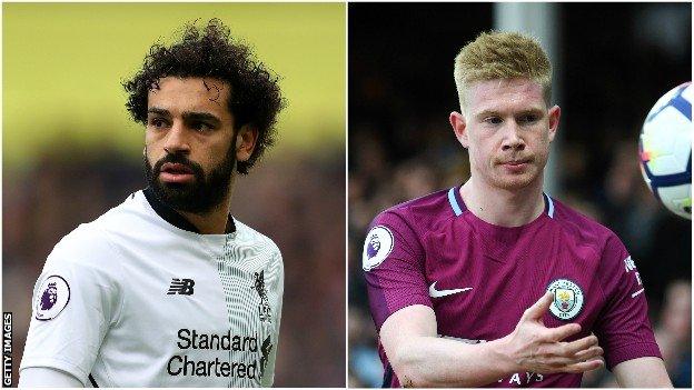Mohamed Salah and Kevin de Bruyne