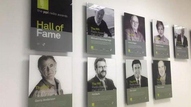 Gerry Anderson's plaque on the PPI Radio Hall of Fame