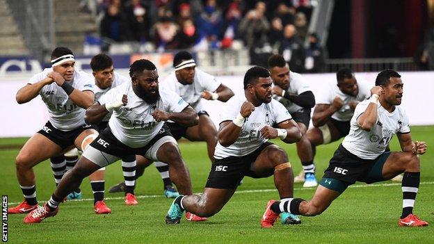 Fiji perform the Cibi