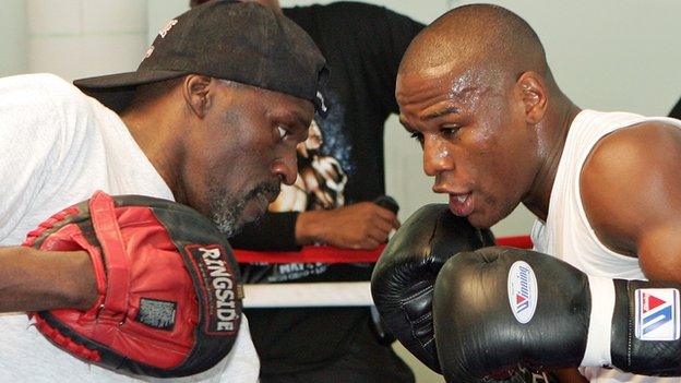 Roger Mayweather and Floyd Mayweather