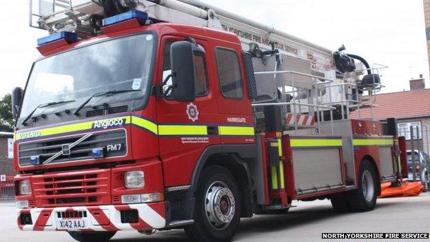 North Yorkshire fire engine