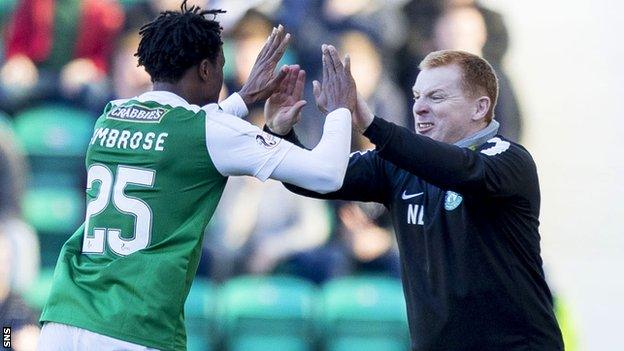 Efe Ambrose and Neil Lennon