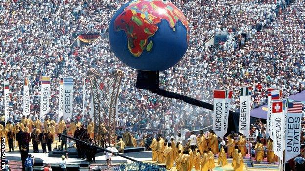 The opening ceremony of the 1994 World Cup