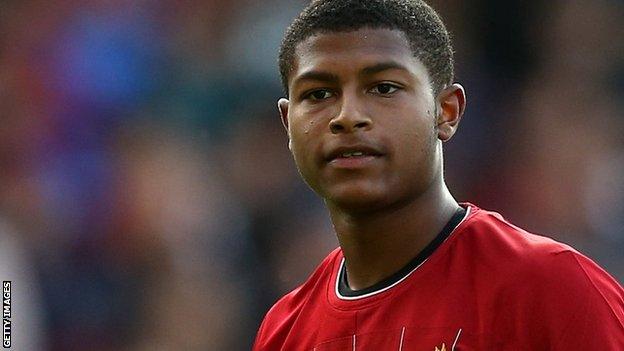 Liverpool striker Rhian Brewster