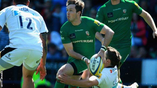 Darren Allinson in possession for London Irish