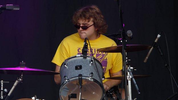 Shame drummer Charlie Forbes