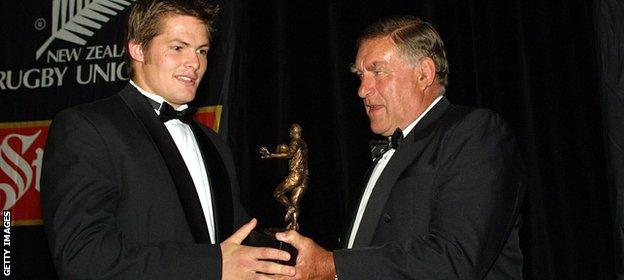 Richie McCaw and Colin Meads