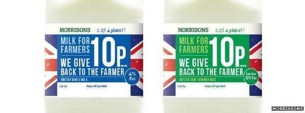 The Morrisons 'Milk for Farmers' brand