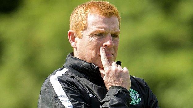 Hibernian manager Neil Lennon