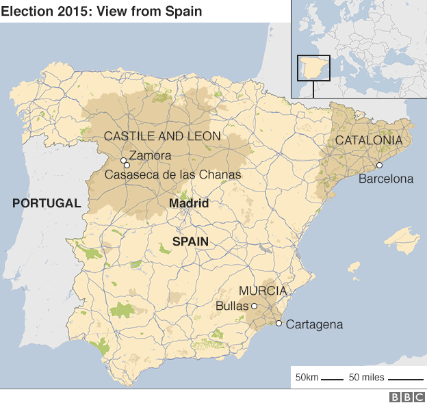 Map of Spain