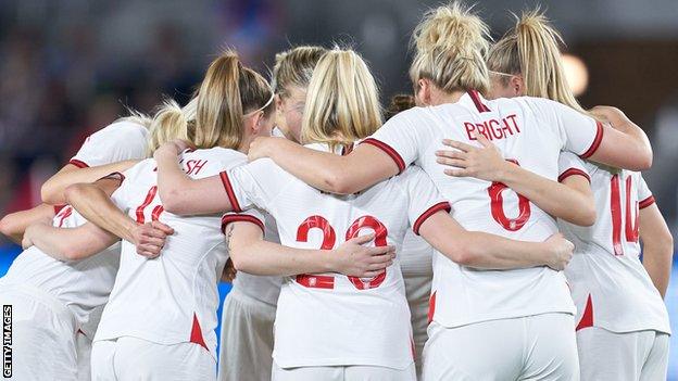 The England team at the 2020 She Believes Cup