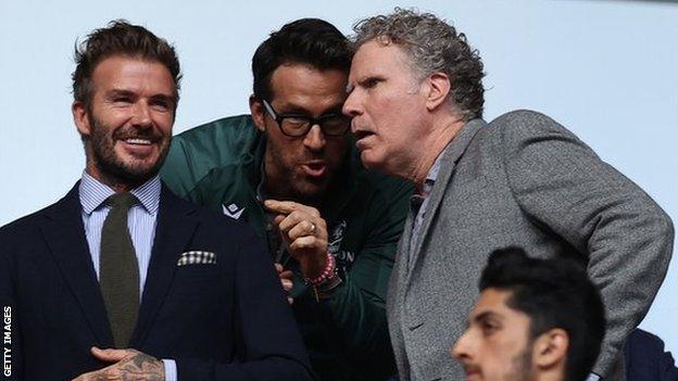 David Beckham and Will Ferrell were at Wembley alongside Ryan Reynolds and Rob McElhenney