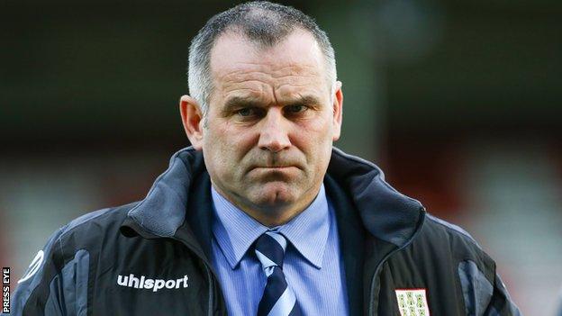 Ballymena United manager Glenn Ferguson