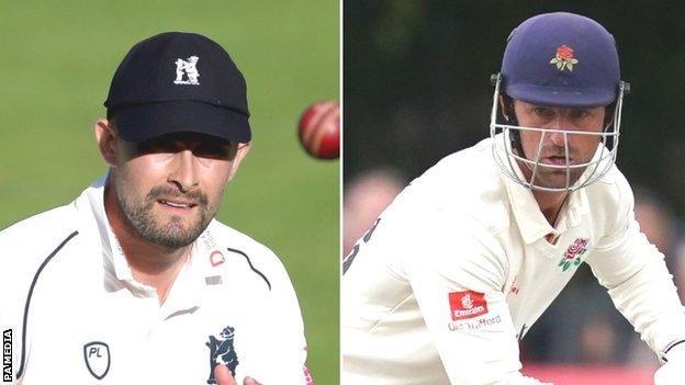 Will Rhodes (left) took over as Bears captain from Jeetan Patel for the 2020 season, while Dane Vilas has been Lancashire skipper since replacing Liam Livingstone in 2019