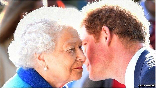 The Queen and Prince Harry