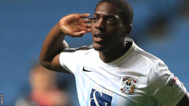 Marvin Sordell in action for Coventry City