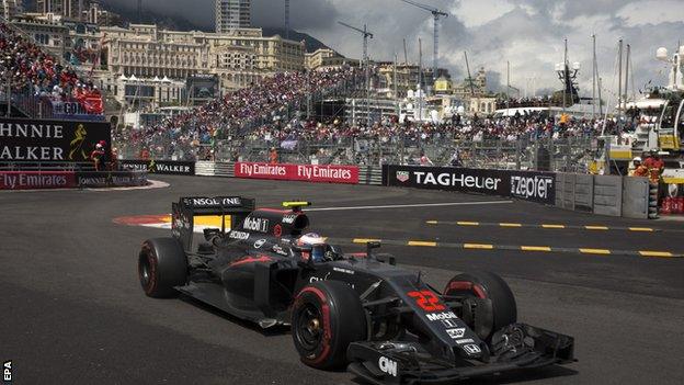 Jenson Button at the Monaco GP