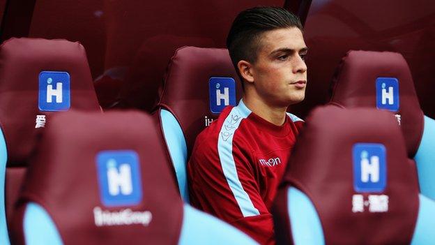 Aston Villa midfielder Jack Grealish