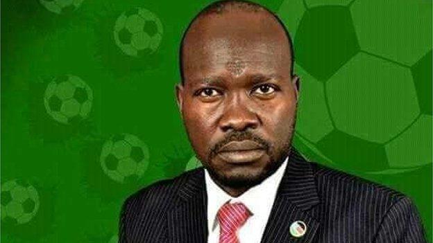 New South Sudan Football Association president Francis Amin Michael Paul