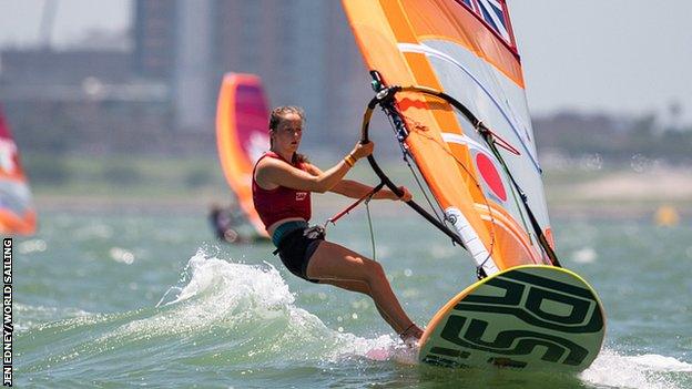 Islay Watson at the 2018 Youth Sailing World Championships at Corpus Chriti, USA
