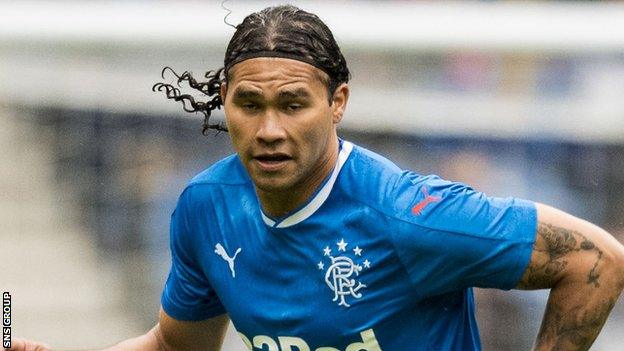 Rangers midfielder Carlos Pena