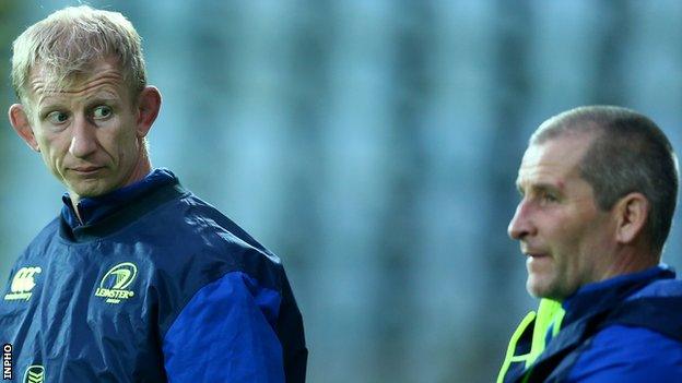 Leo Cullen (left) and Stuart Lancaster (right) guided Leinster to the semi-finals of the Champions Cup and Pro12 this year