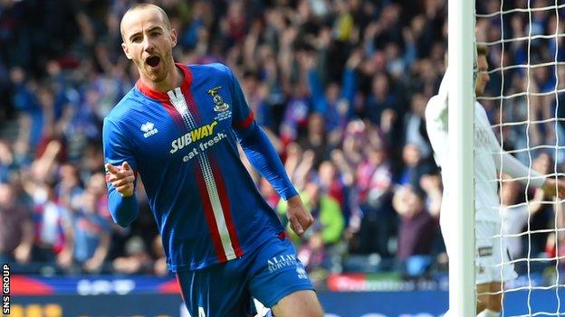 James Vincent scored the winning goal in last year's Scottish Cup final