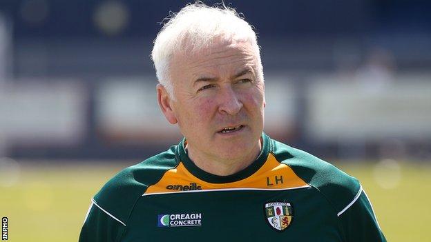 Antrim football manager Lenny Harbinson