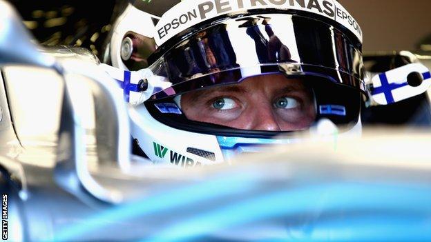 Valtteri Bottas in action