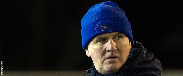 Ballinamallard United manager Whitey Anderson