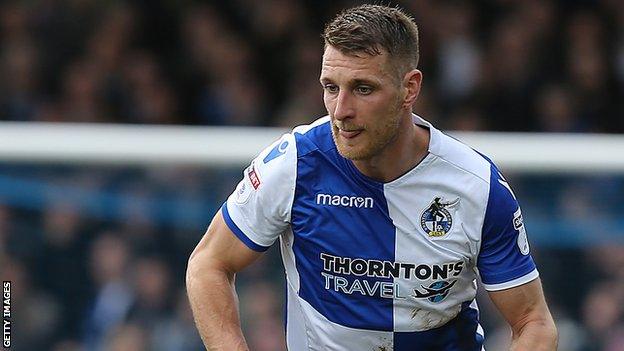 Lee Brown in action for Bristol Rovers