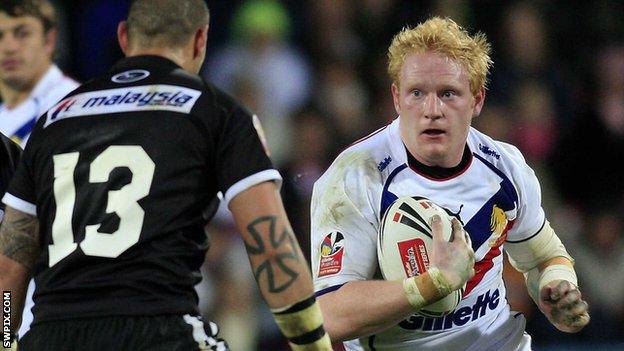 James Graham playing for Great Britain in 2007