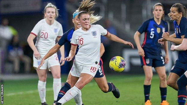 England face the United States in the SheBelieves Cup