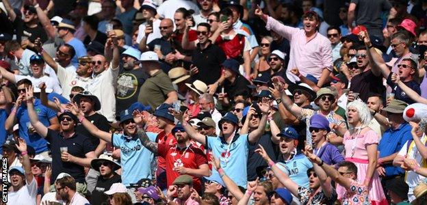 Fans at Edgbaston