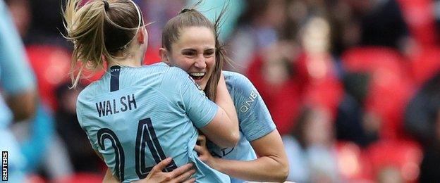 Manchester City celebrate